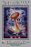 2005 Super Bowl XXXIX Patriots Eagles