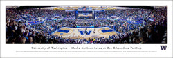 Washington Huskies Basketball "Pavilion Game Night" Panoramic Poster Print - Blakeway