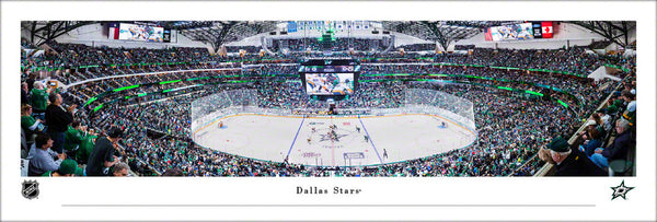Dallas Stars Hockey American Airlines Center Game Night Panoramic Poster Print - Blakeway Worldwide