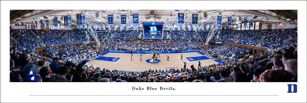 Duke Blue Devils Basketball Cameron Indoor Stadium Panoramic Poster Print - Blakeway 2024