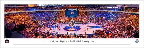 Auburn Tigers Basketball Neville Arena Gameday Panoramic Poster Print - Blakeway Worldwide