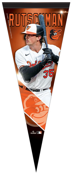*SHIPS 5/18* Adley Rutschman Baltimore Orioles MLB Action Series Official Premium 12x30 Felt Pennant - Wincraft Inc.