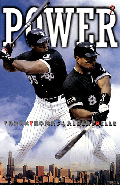 Frank Thomas Albert Belle "Power Squared" Chicago White Sox Poster - Costacos 1997