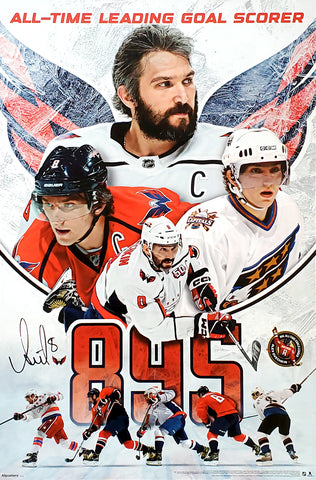 Alex Ovechkin NHL's All-Time Leading Goal Scorer Washington Capitals Commemorative Poster - Costacos 2025