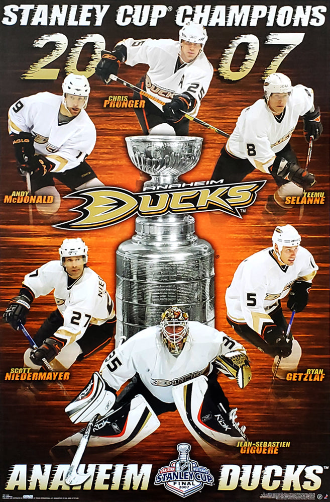 Anaheim ducks orders 2007 Stanley cup jersey