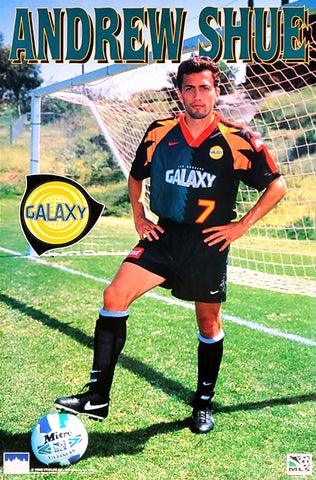 Andrew Shue "Superstar" (1996) Los Angeles Galaxy MLS Poster - Starline Inc.