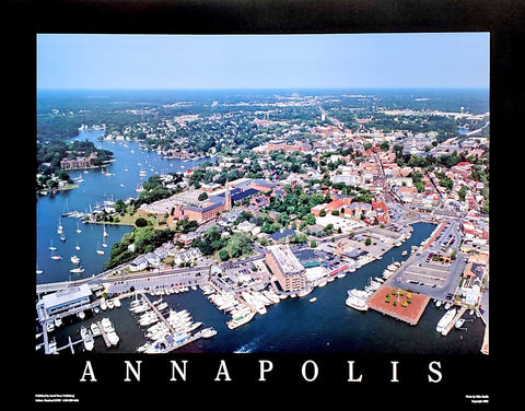 Annapolis, Maryland Aerial View 22x28 Poster Print - Aerial Views by Mike Smith