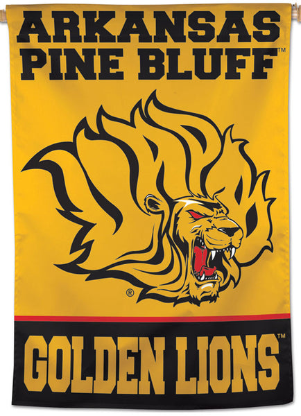 Arkansas Pine Bluff Golden Lions Official NCAA Team Logo NCAA Premium 28x40 Wall Banner - Wincraft Inc.