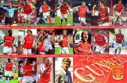 Arsenal FC The Gunners 2000/01 Team Composite EPL Football Soccer Action Poster