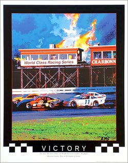 Auto Racing "Victory" NASCAR-Style Inspirational Motivational Poster - Front Line