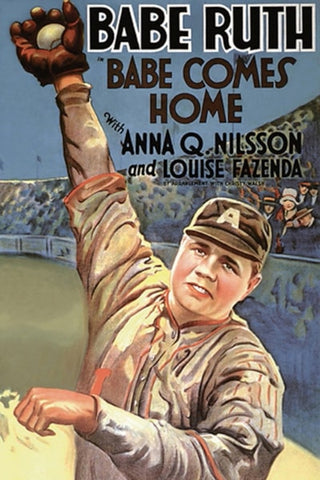 Babe Ruth "Babe Comes Home" (1927) Movie Poster Reproduction - Eurographics