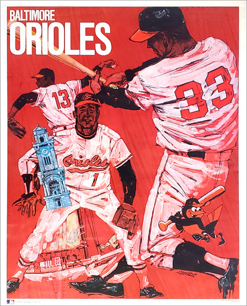 Baltimore Orioles Classic MLB Baseball Team Theme Art Poster - ProMotions 1971