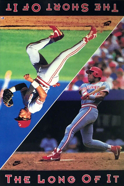 Barry Larkin "The Long and Short Of It" Cincinnati Reds Poster - Nike 1990