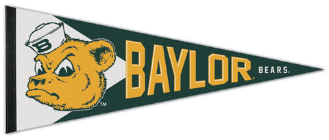 Baylor Bears "Sailor Bear" Retro-1950s-Style Official NCAA Premium Felt Collector's Pennant - Wincraft