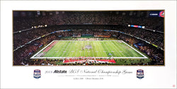 NCAA Football BCS National Championship Game 2008 (LSU vs Ohio State) Panoramic Poster Print - Rick Anderson