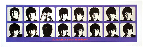 The Beatles "A Hard Day's Night" Premium 12x36 Poster Print - GB Eye Inc.