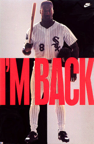 Bo Jackson "I'm Back" Chicago White Sox Poster - Nike 1991