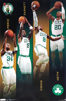Boston Celtics "Four Legends" Poster (Pierce, Garnett, Rondo, Ray Allen) - Trends 2011