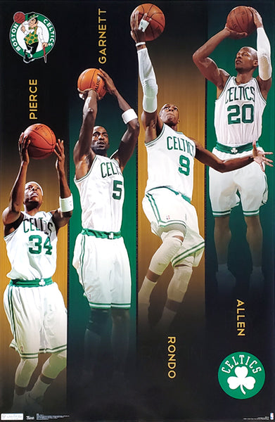 Boston Celtics "Four Legends" Poster (Pierce, Garnett, Rondo, Ray Allen) - Trends 2011