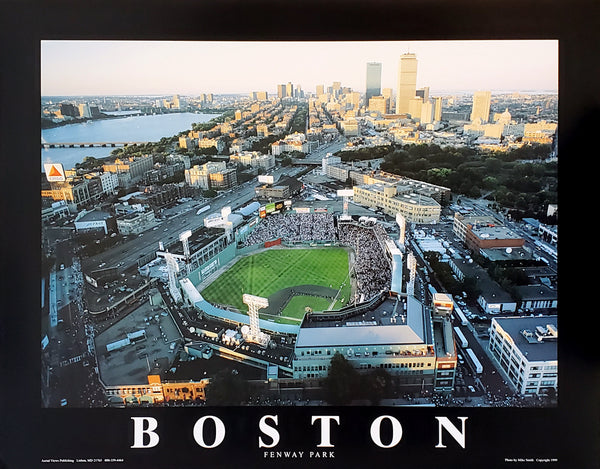 Fenway Park "All-Star Sunset" Premium Poster Print - Aerial Views 1999