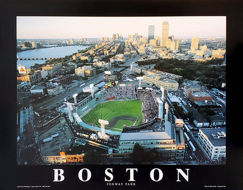 Fenway Park "All-Star Sunset" Premium Poster Print - Aerial Views 1999