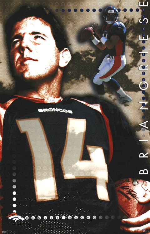 John Elway The Legend Denver Broncos Vintage Original Poster - Costacos  1998