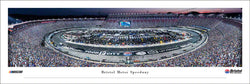 Bristol Motor Speedway at Dusk Aerial Panorama Poster Print - Blakeway Worldwide 2017
