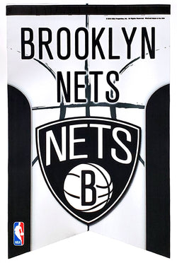 Brooklyn Nets Official NBA Basketball Premium 17x26 Felt Banner - Wincraft Inc.