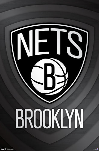Brooklyn Nets NBA Basketball Team Official Logo Poster - Trends international