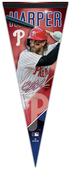 Bryce Harper Philadelphia Phillies MLB Signature Series Premium Felt Commemorative Pennant - Wincraft 2025