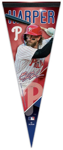 Bryce Harper Philadelphia Phillies MLB Signature Series Premium Felt Commemorative Pennant - Wincraft 2025