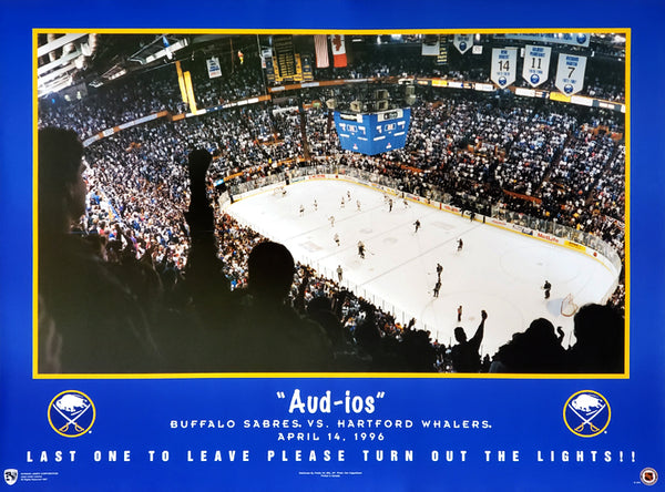 Buffalo Sabres Memorial Auditorium "Aud-Ios" Final Game 1996 Commemorative Poster - Norman James Corp.