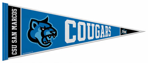 Cal State San Marcos CSUSM COUGARS Official NCAA Team Felt Pennant - Rico Inc.