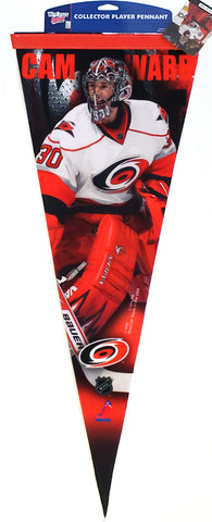 Cam Ward Carolina Hurricanes NHL Hockey Action Premium Felt Collector's Pennant (LE /1,000) - Wincraft