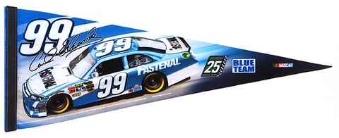 Carl Edwards "Blue Team" NASCAR #99 Fastenal Premium Felt Pennant - Wincraft 2012