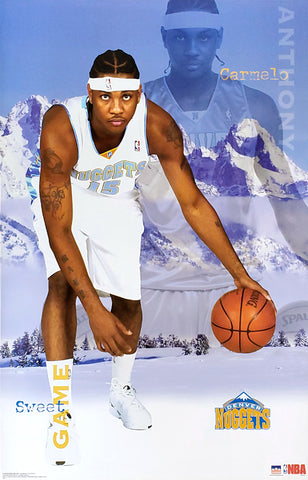 Carmelo Anthony "Sweet Game" Denver Nuggets NBA Rookie Poster - Starline 2003