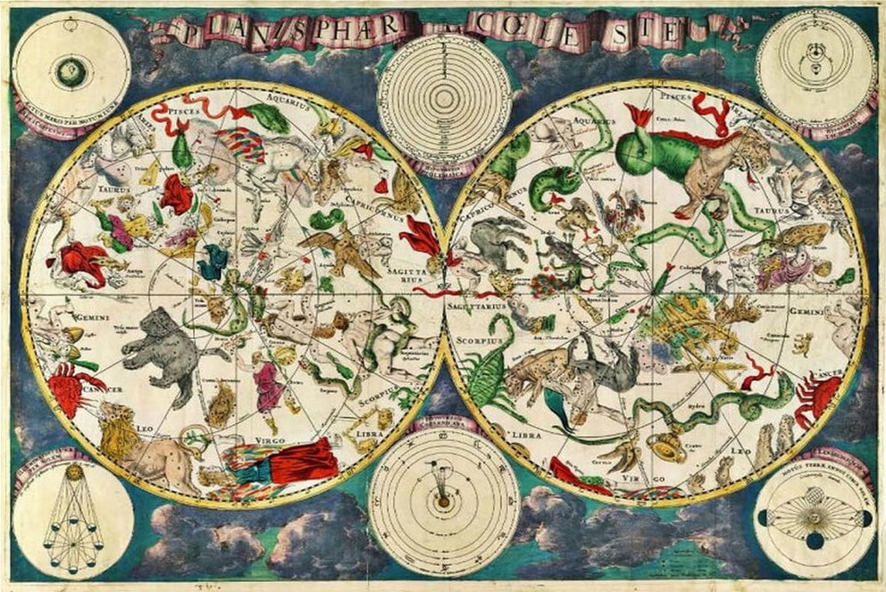 The Celestial Planisphere (Planisphaerium Coeleste 1680 by
