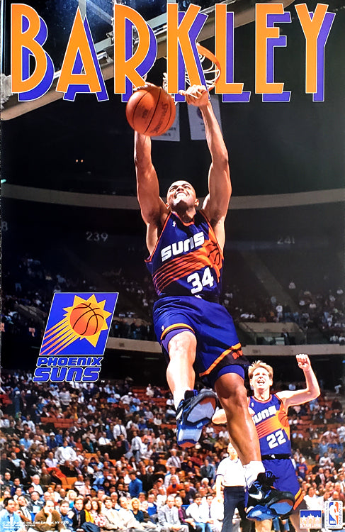 CHARLES BARKLEY  Phoenix Suns 1992 Home Throwback NBA Basketball