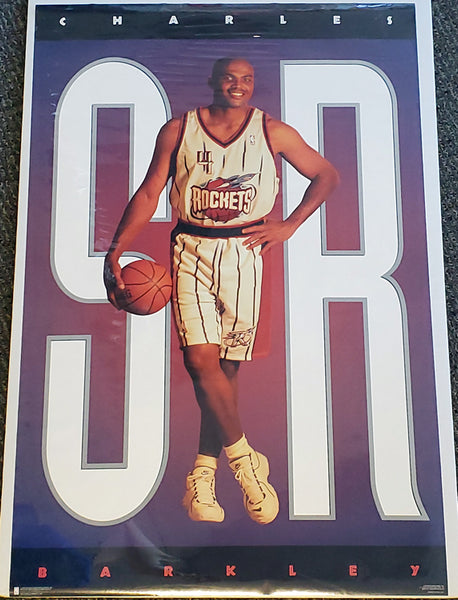 Charles Barkley "Sir Charles Profile" Houston Rockets Poster - Costacos 1996