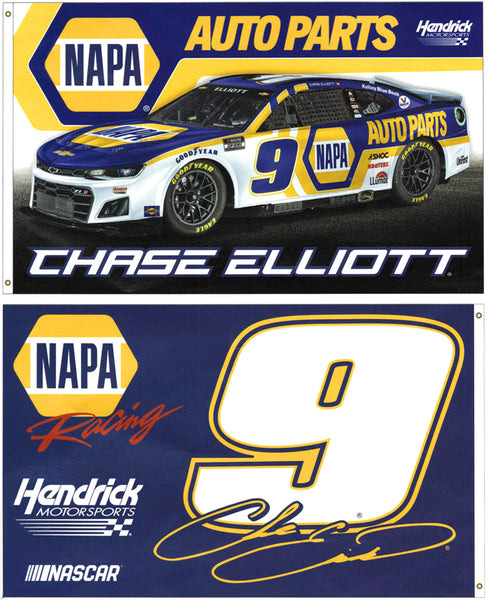 Chase Elliott NASCAR #9 NAPA Racing Chevrolet ZL1 Official HUGE 3'x5' Deluxe Flag - Wincraft