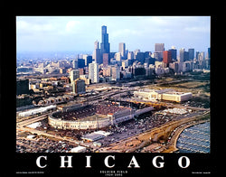 Chicago Bears Football "Classic Aerial" Old Soldier Field Poster Print - Aerial Views 2002