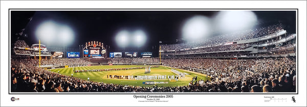 Chicago White Sox 2005 World Series Opening Ceremonies Panoramic Poster Print - Everlasting Images