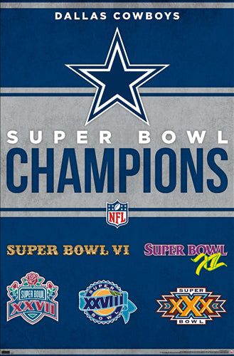 Dallas Cowboys 5 Time Super Bowl Champions