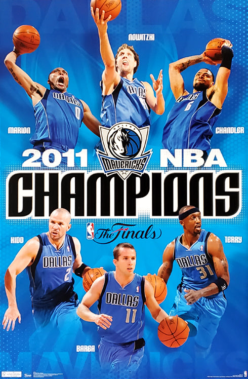 Dallas Mavericks 2011 NBA Champions Official Commemorative Poster -  Costacos Sports