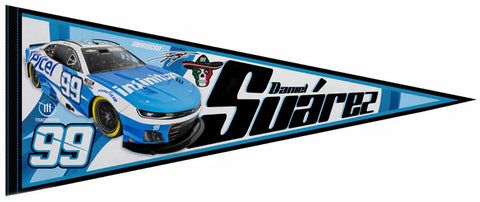 Daniel Suarez NASCAR #99 Auto Racing Action Felt Collector's Pennant - Rico Inc.