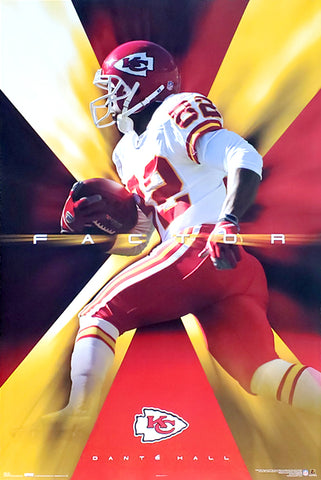 Dante Hall "X-Factor" Kansas City Chiefs NFL Action Poster - Costacos 2004