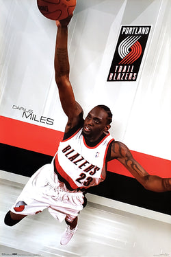 Darius Miles "Flying High" Portland Trail Blazers Poster - Costacos Sports 2007