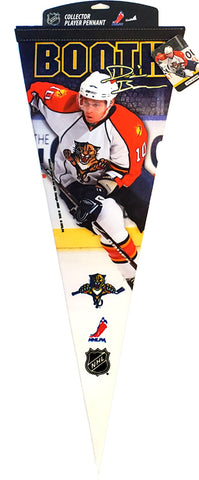 David Booth Florida Panthers Signature Series Premium Felt Collector's Pennant (L.E. /2,008) - Wincraft