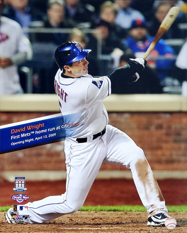 David Wright New York Mets CITI Field First Home Run (April 13, 2009) Premium Poster Print - Photofile 16x20