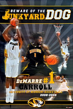 DeMarre Carroll "Junkyard Dog" Missouri Tigers Basketball Poster - ProGraphs 2009